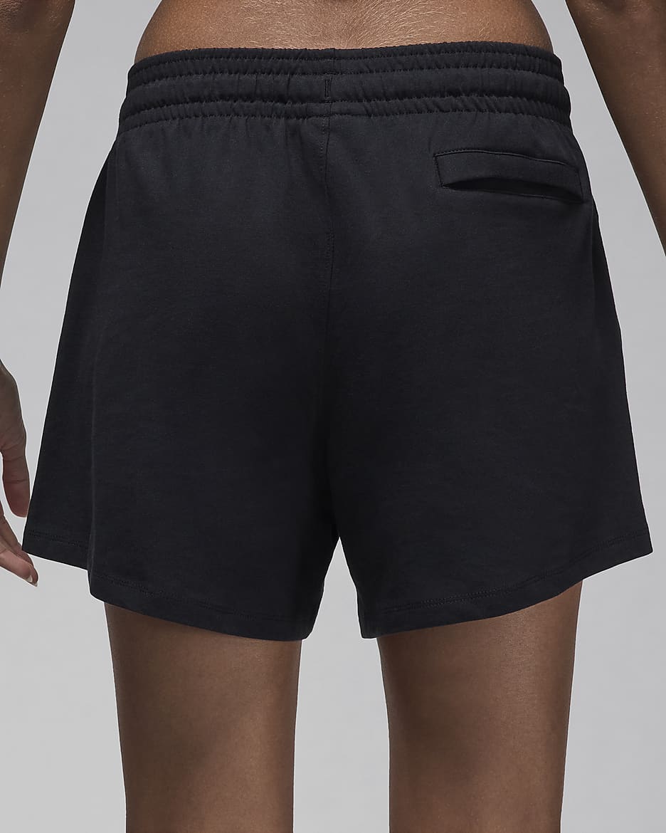 Nike Jordan Women s Knit Shorts Black Polyester Cotton